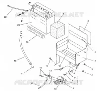 AKKUBOX ASSEMBLY 500 EFI / 0930674 and  500 EFI SKS / 0930574 (4922962296028A)