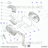 ANTRIEB, CLUTCH COVER AND DUCTING