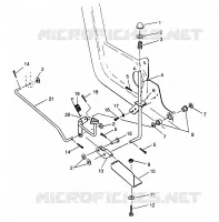 FOOT PEDAL   BREMSE 6X6 400L NORWEGIAN N968740 (4935963596C001)