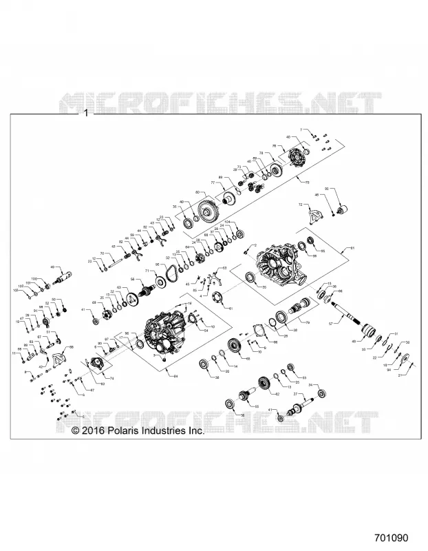 DRIVE TRAIN, MAIN GEARCASE INTERNALS