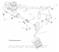 BREMSES, PEDAL AND MASTER CYLINDER MOUNTING