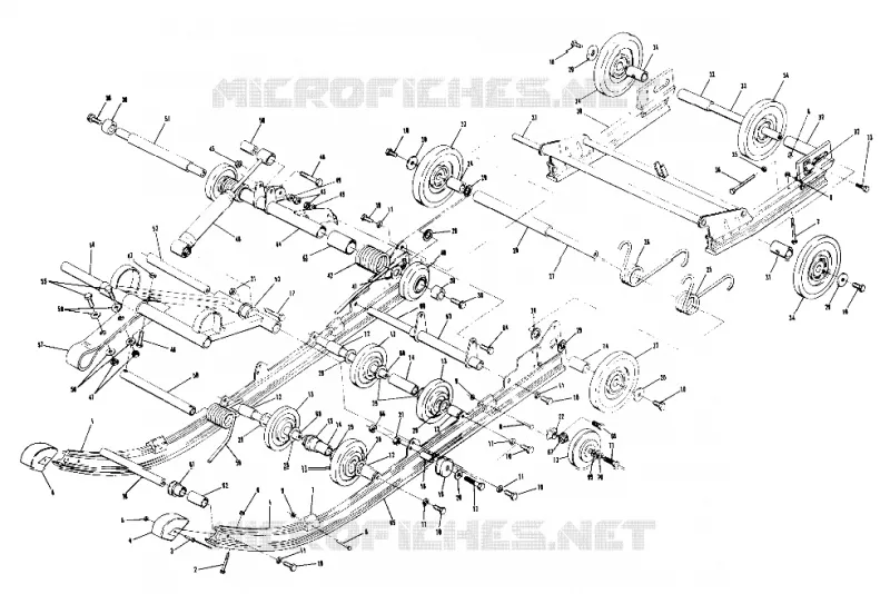 SUSPENSION MAIN ASSEMBLY NO. 1540548 EXTENSION ASSEMBLY NO. 1540549 (4909520952013A)