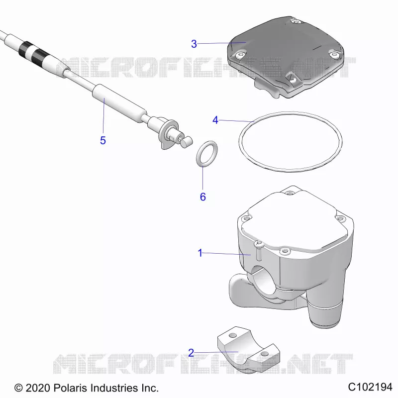 LENKUNG, CONTROLS, THROTTLE ASM. AND CABLE
