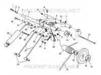 HINTER Drehmomentarm 500 0972764, EUROPEAN 500 E972764 and 500 RMK 0972964 (4938393839C006)