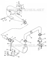 ABGASSYSTEM HURRICANE B964466 and  Intl. HURRICANE I964466 (4935733573B004)