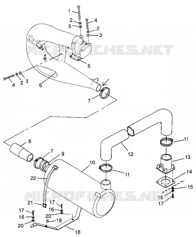 ABGASSYSTEM HURRICANE B964466 and  Intl. HURRICANE I964466 (4935733573B004)