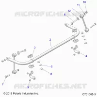 SUSPENSION, STABILISATORSTANGE, REAR