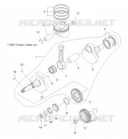MOTOR, KURBELWELLE AND KOLBEN