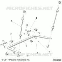 SUSPENSION, REAR STABILISATORSTANGE