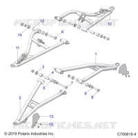 FRONT SUSPENSION CONTROL ARMS