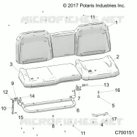SITZ ASM. REAR