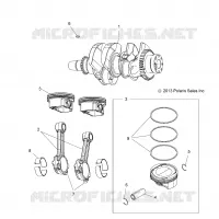 MOTOR, KURBELWELLE AND KOLBEN