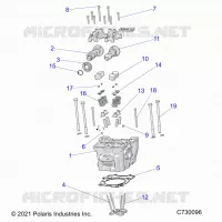 ENGINE, ZYLINDERKOPF, CAMS AND VALVES