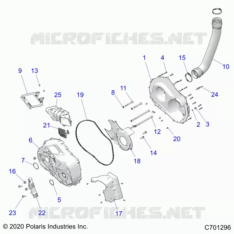 ANTRIEB, CLUTCH COVER AND DUCTING