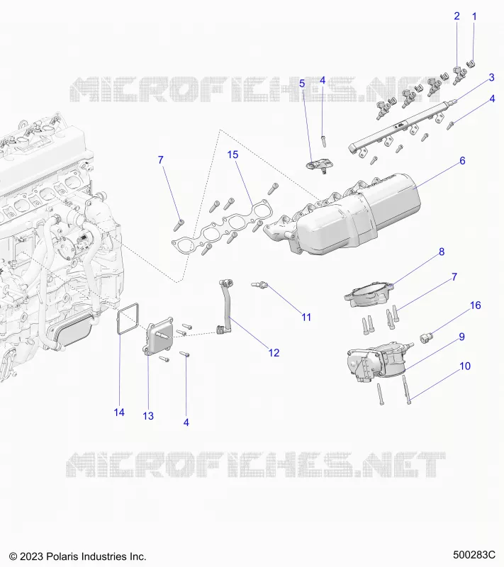 AUFNAHME MANIFOLD AND FUEL RAIL