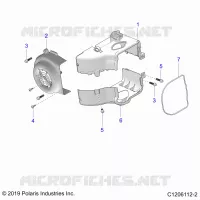 ENGINE, FAN COVER AND ABSCHIRMRAHMEN