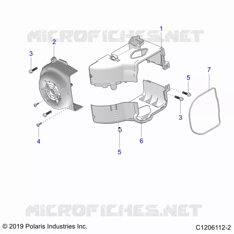 ENGINE, FAN COVER AND ABSCHIRMRAHMEN