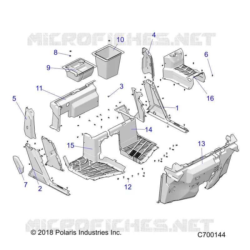 VORDERER BODEN- R19RSU99A9/AD/B9/BD (C700144)