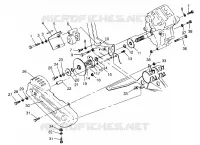 GETRIEBEGEHÄUSE/BREMSE AND KETTEN ??COVER MOUNTING 6X6 400L, U.S. W 958740, SWEDISH S9 (4930273027C013)