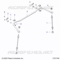 SUSPENSION, REAR STABILISATORSTANGE