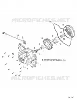 ENGINE, STATOR COVER AND FLYRAD