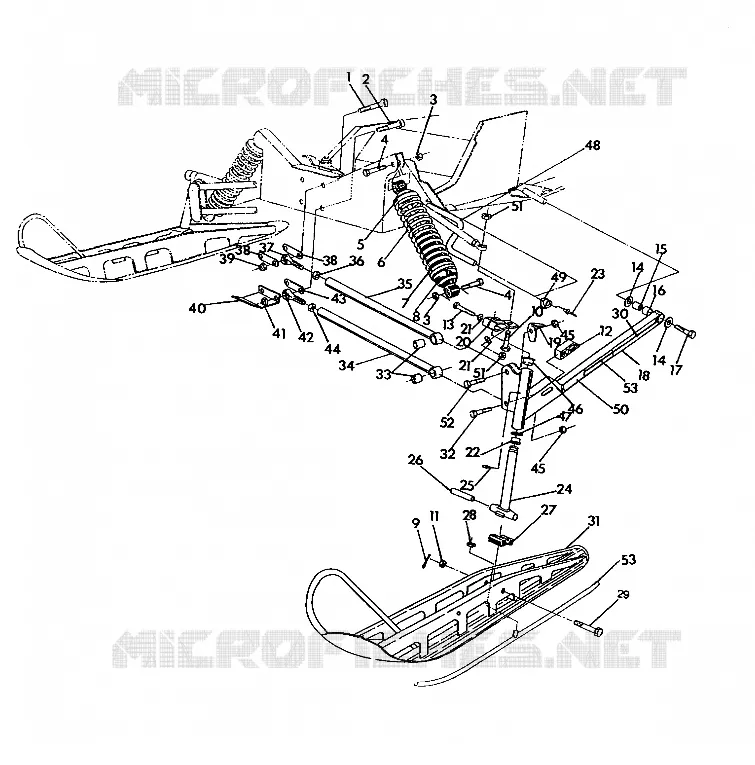 FRONT SUSPENSION AND SKI 650 (4921312131013A)