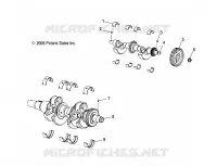 MOTOR, KURBELWELLE AND BALANCE SHAFT
