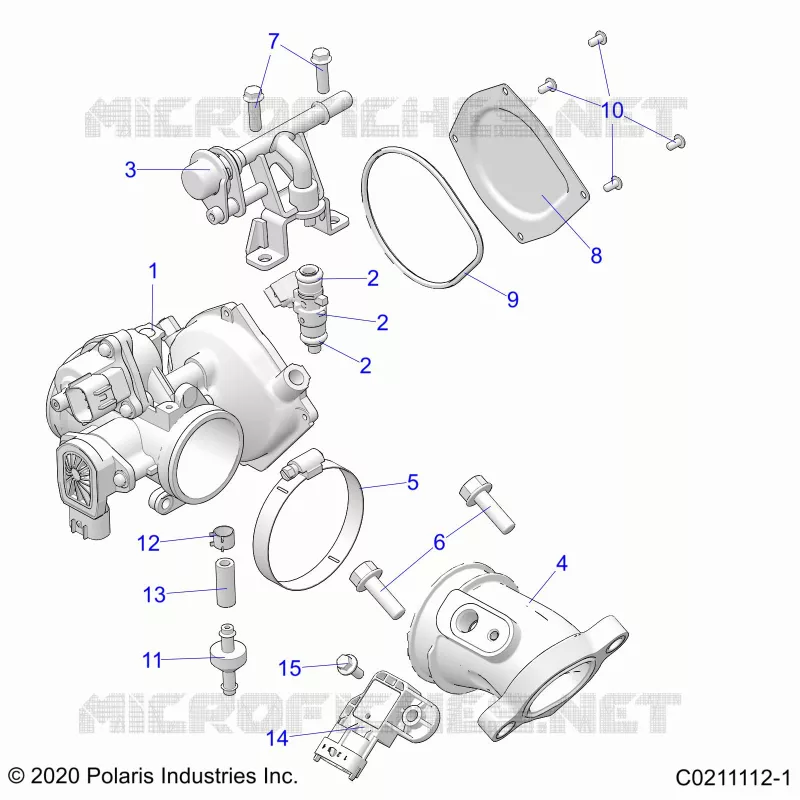 ENGINE, DROSSELKLAPPENGEHÃ„USE AND FUEL RAIL