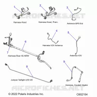 ELEKTRIC, WIRE HARNESSES, HOOD/JUMPERS, GPS