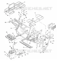 FRAME ASSEMBLY W/RACKS SWEDISH 350 4X4 (4923732373003A)