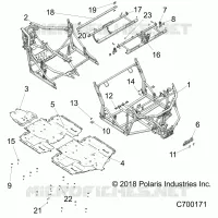 CHASSIS, MAIN FRAME AND SKID PLATES