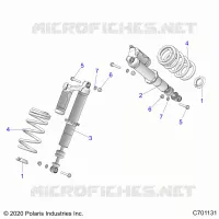 SUSPENSION, FRONT SHOCK MOUNTING