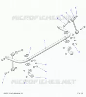 SUSPENSION, STABILISATORSTANGE, REAR