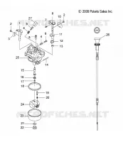 MOTOR, VERGASER AND CHOKE CABLE