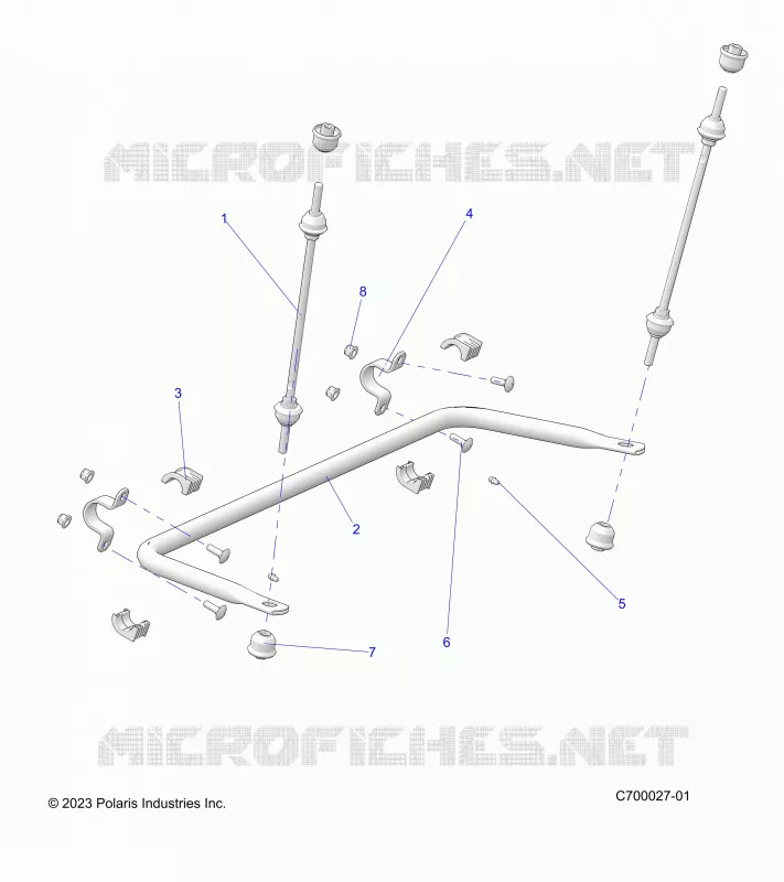 SUSPENSION, REAR STABILISATORSTANGE