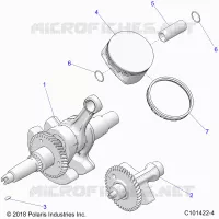 ENGINE, KURBELWELLE, PISTON AND BALANCE SHAFT