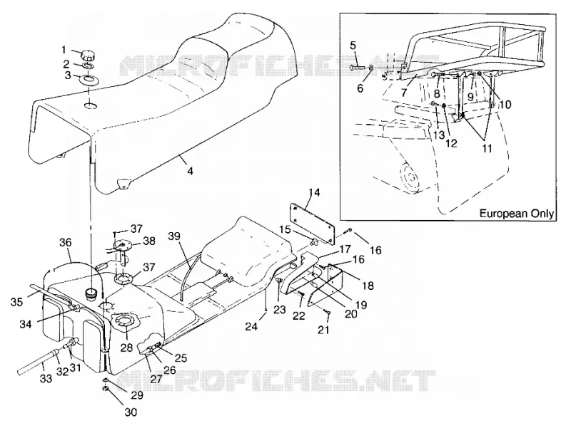 SITZ   GASBEHÄLTER XLT TOURING 0963357 and EUROPEAN XLT TOURING E963357 (4931923192A009)
