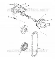WASSERPUMPE XLT/0930767,XLT SP/0930667    XLT SKS/ 0930567 (4923012301034A)