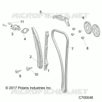 CAM CHAIN AND TENSIONER