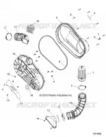 DRIVE TRAIN, CLUTCH COVER AND DUCTING