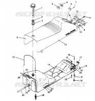SITZ   GASBEHÄLTER ASSEMBLY  TRAIL 0952761 (4928862886A009)
