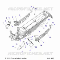 CHASSIS, CLUTCH GUARD, FOOTRESTS, AND RUNNINGBOARDS