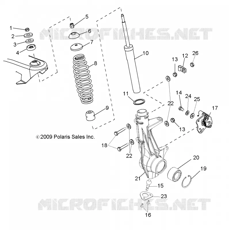 FRONT SUSPENSION STREBE