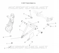 SUSPENSION, A-ARM and STREBE MOUNTING