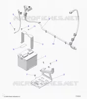 ELEKTRIC, BATTERY WITH CABLES, 12V