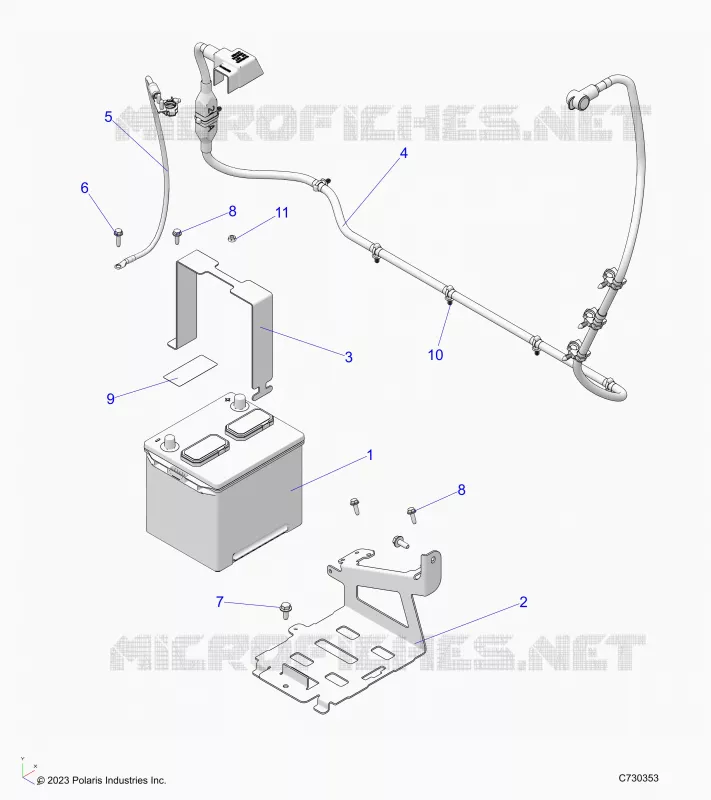ELEKTRIC, BATTERY WITH CABLES, 12V