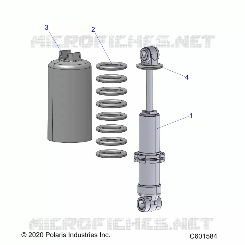 SUSPENSION, FRONT SHOCK TRACK