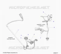 ELEKTRIC, WIRE HARNESS, HOOD, ELECTRIC START