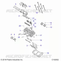 ENGINE, ZYLINDERKOPF, CAM AND VALVES
