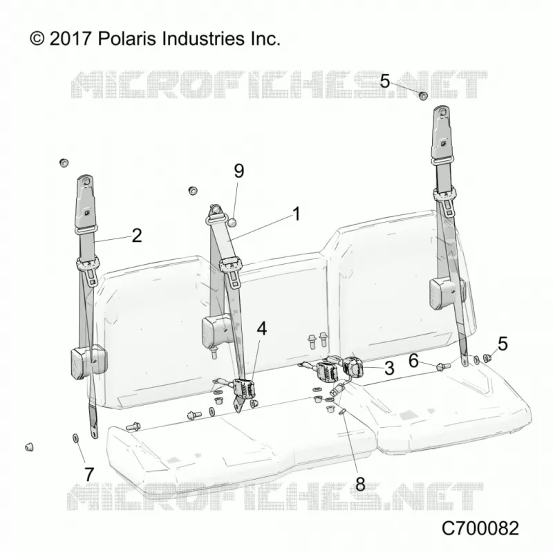 SITZ BELT AND MOUNTING